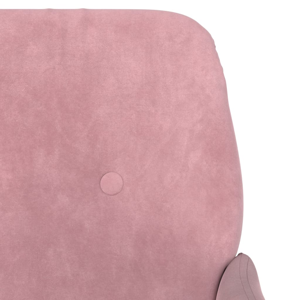 vidaXL Sillón de terciopelo rosa 62x79x79 cm