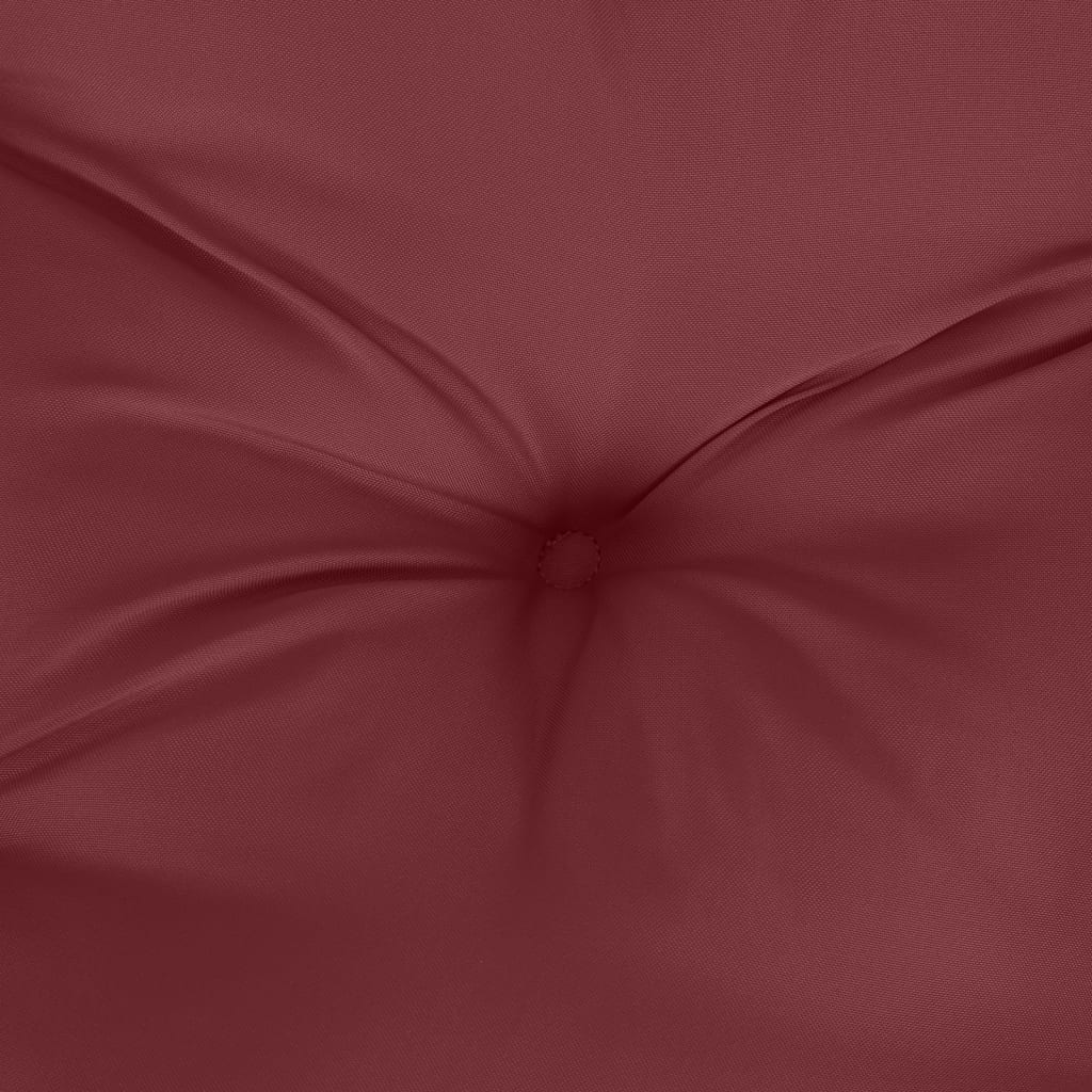 vidaXL Cojín para banco de jardín tela rojo tinto melange 120x50x7 cm