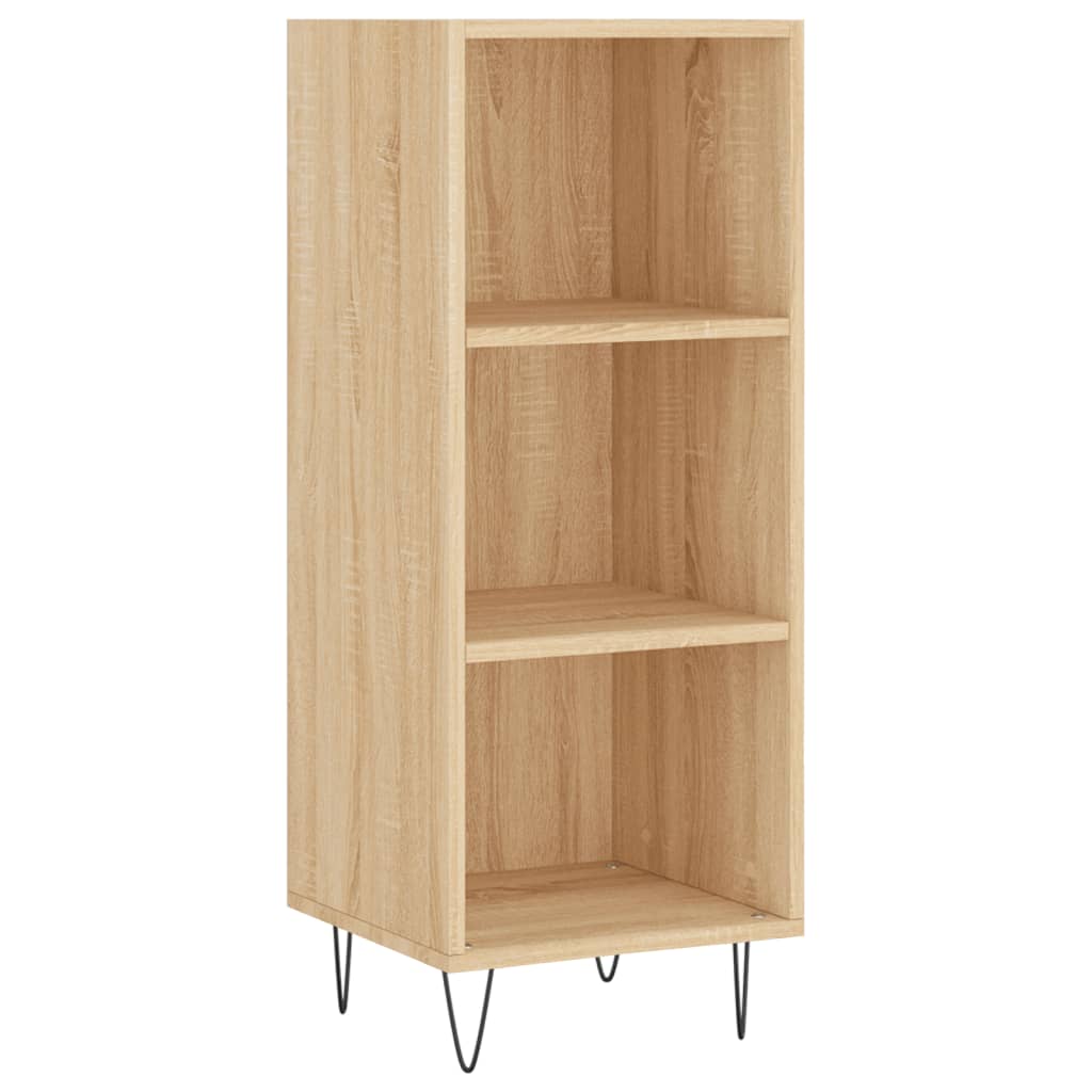 vidaXL Aparador de madera contrachapada roble Sonoma 34,5x34x180 cm