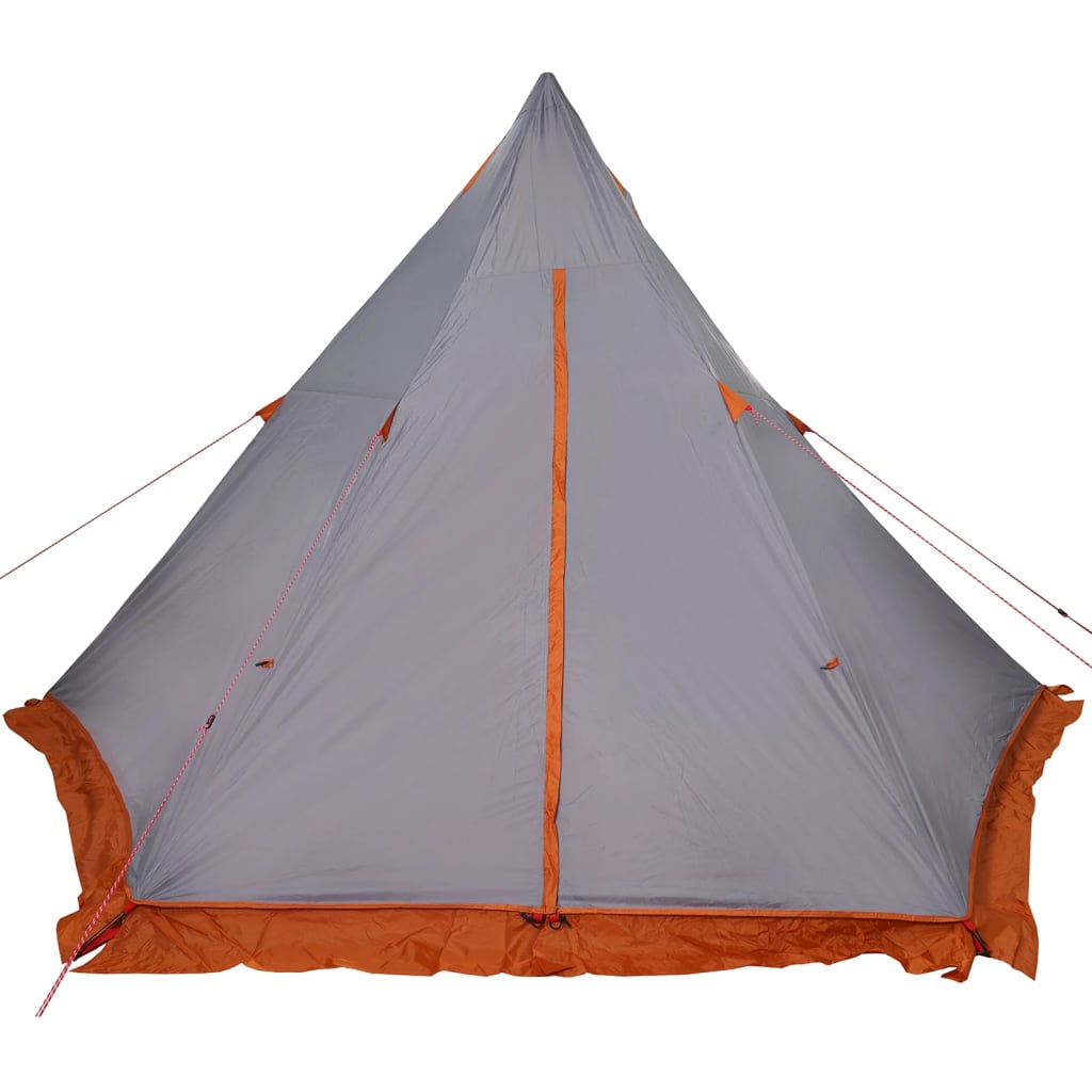 vidaXL Tienda de campaña familiar tipi 6 personas impermeable gris