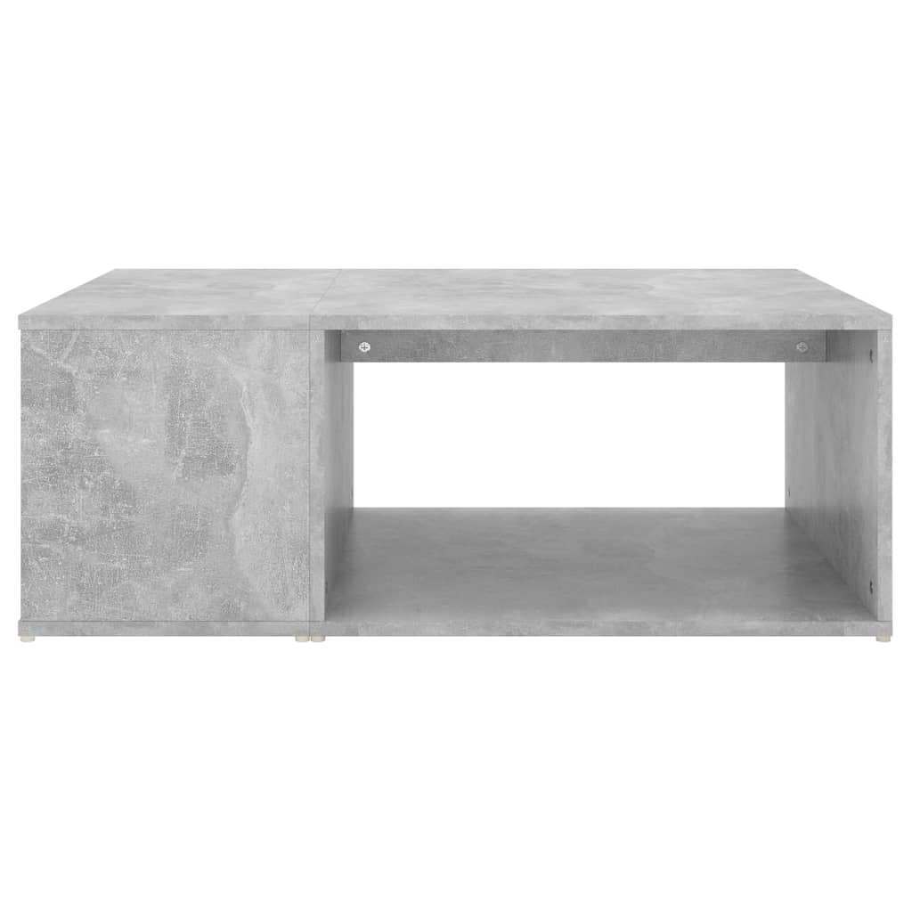 vidaXL Mesa de centro madera contrachapada gris hormigón 90x67x33 cm