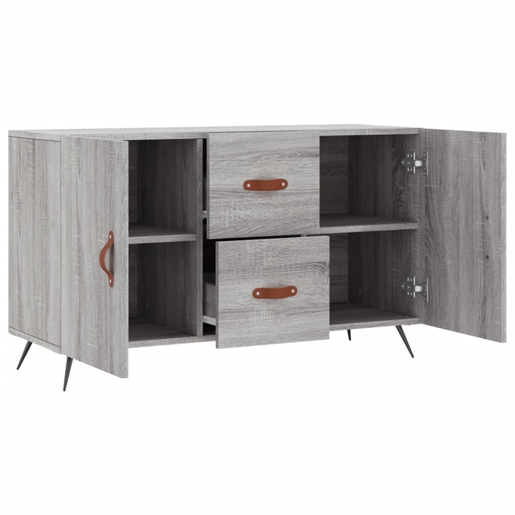 vidaXL Aparador de madera de ingeniería gris Sonoma 100x36x60 cm