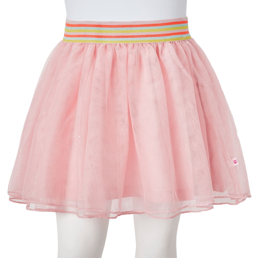 Falda infantil con tul rosa claro 116