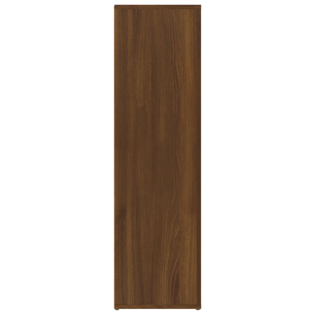 vidaXL Aparador de madera contrachapada marrón roble 80x30x106 cm