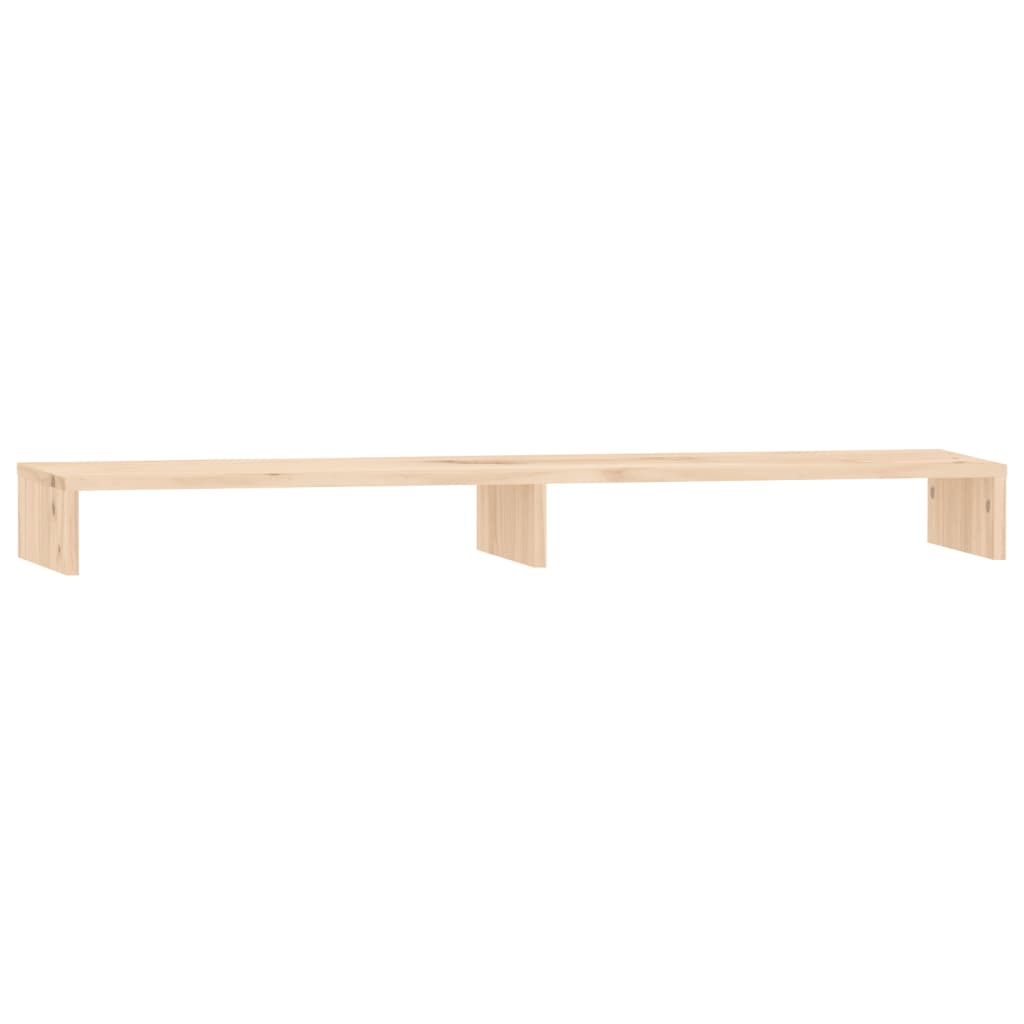 vidaXL Soporte para monitor madera maciza de pino 100x27x10 cm