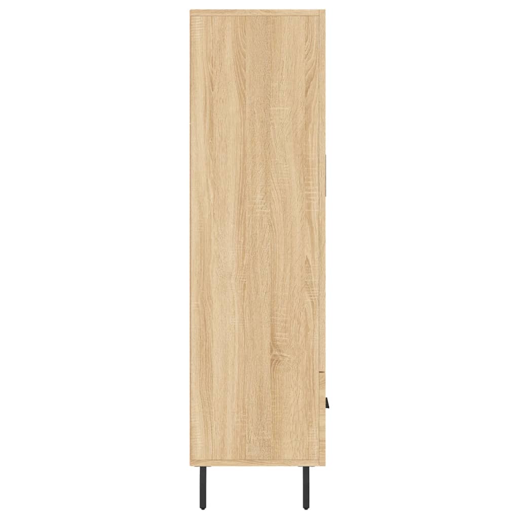 vidaXL Aparador alto madera de ingeniería roble Sonoma 69,5x31x115 cm