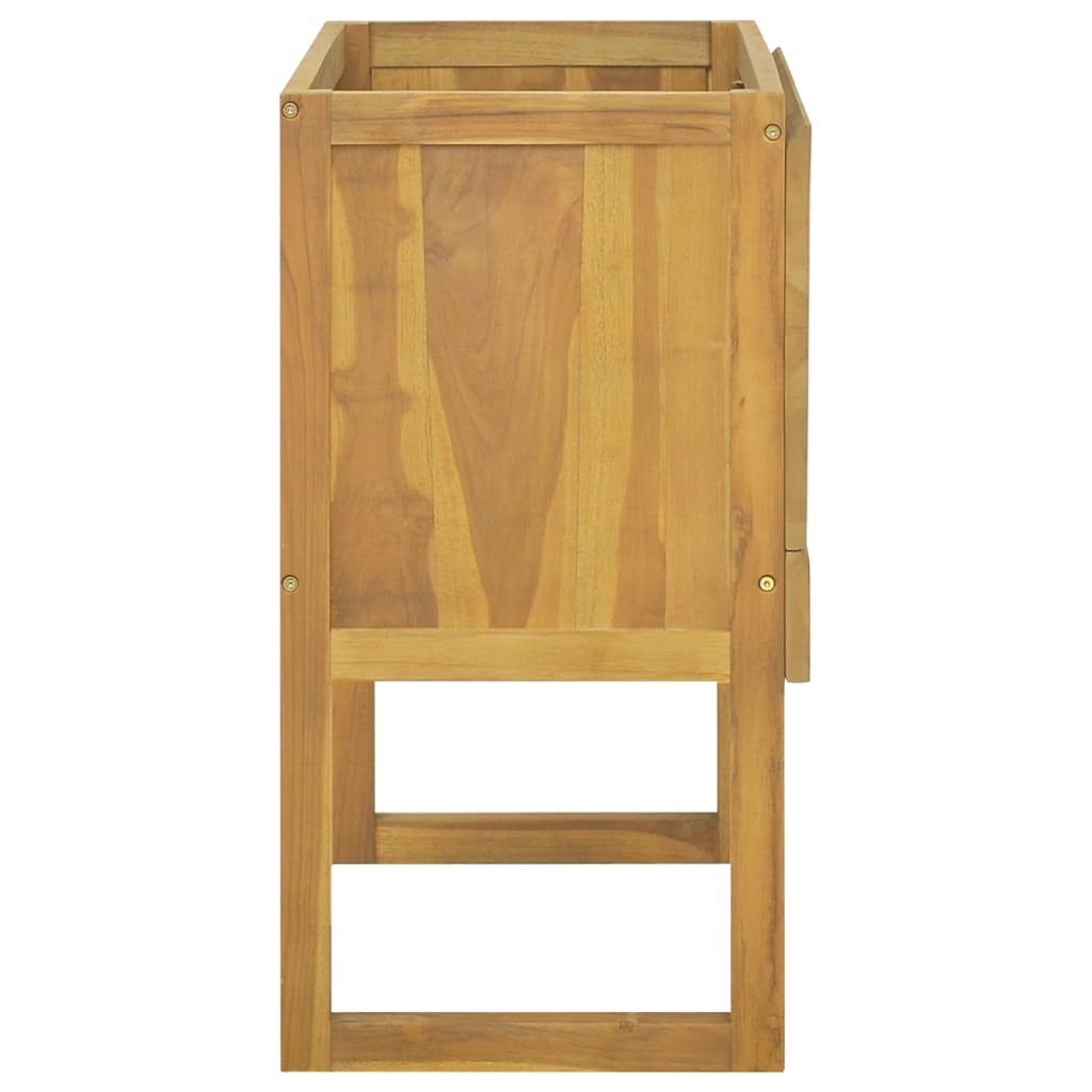 vidaXL Mueble de baño madera maciza de teca 90x40x75,5 cm