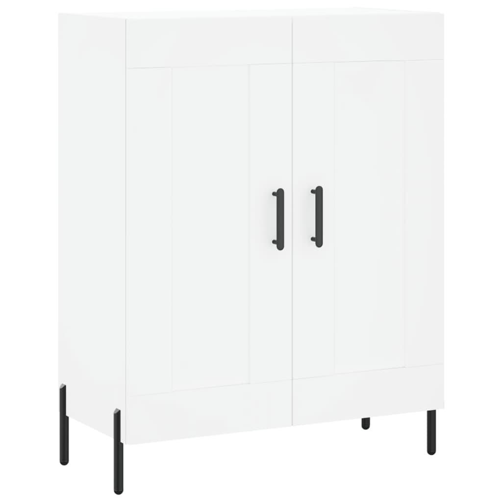 vidaXL Aparador alto madera contrachapada blanco 69,5x34x180 cm