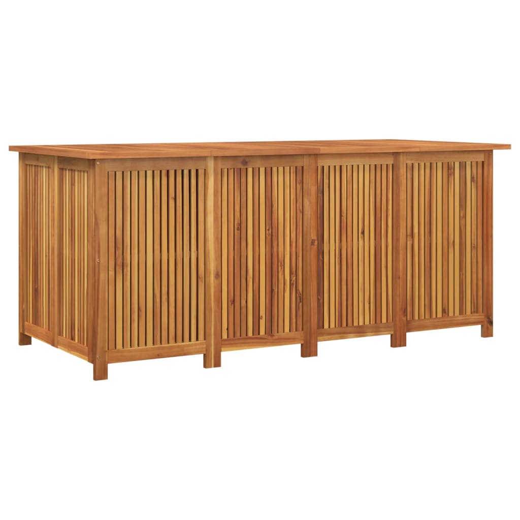 vidaXL Caja de almacenaje de jardín madera maciza acacia 175x80x75 cm