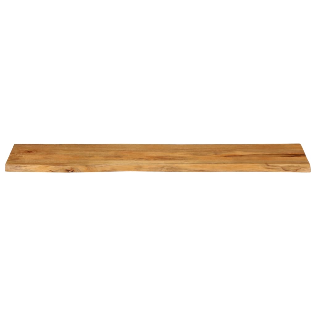 vidaXL Tablero de mesa borde natural madera maciza mango 180x40x2,5 cm