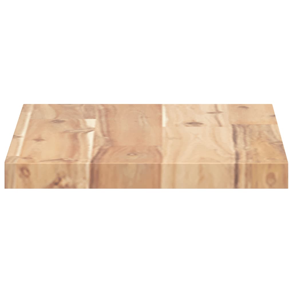 vidaXL Estantes flotantes 2 uds madera acacia sin tratar 60x20x2 cm