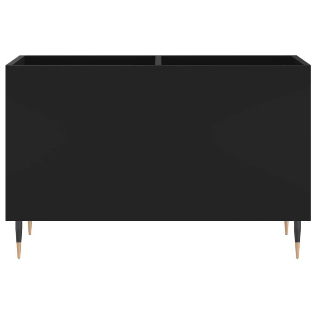 vidaXL Mueble para discos madera contrachapada negro 74,5x38x48 cm