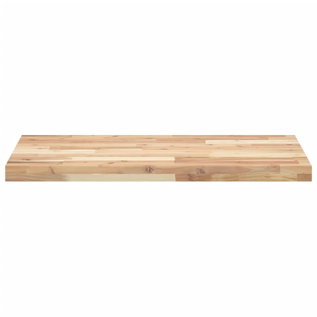 vidaXL Encimera tocador baño madera acacia sin tratar 140x50x4 cm