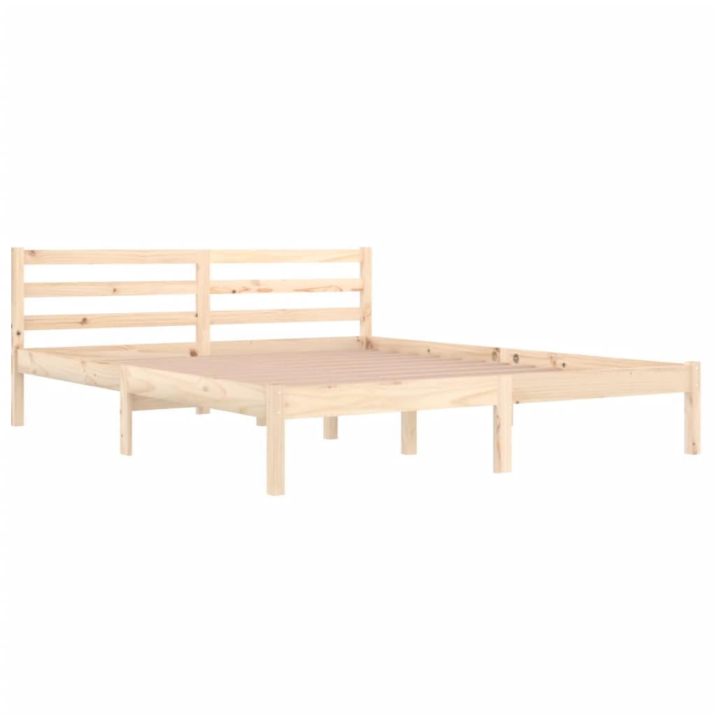 vidaXL Estructura de cama sin colchón madera maciza de pino 160x200 cm