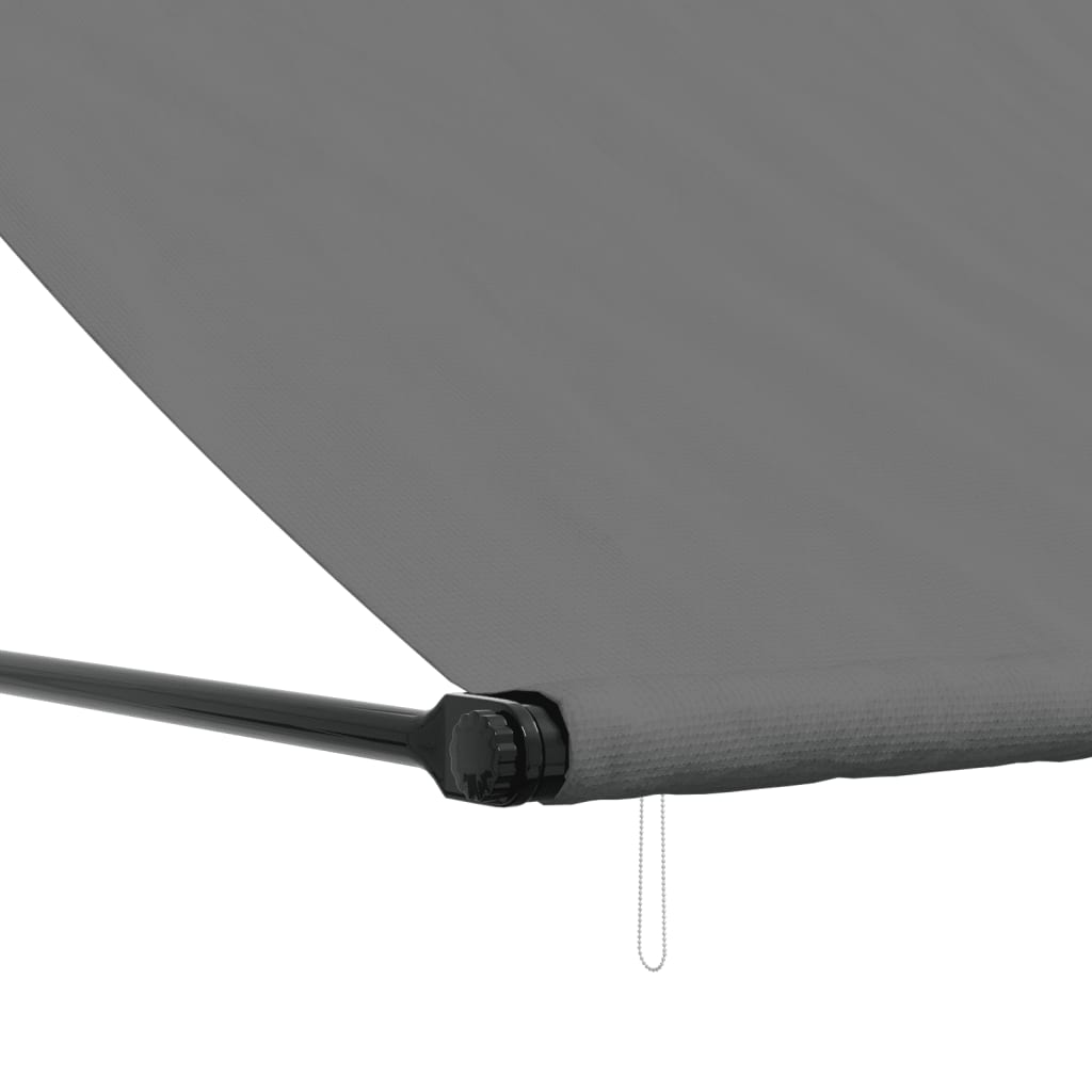 vidaXL Toldo retráctil de tela y acero gris antracita 300x150 cm