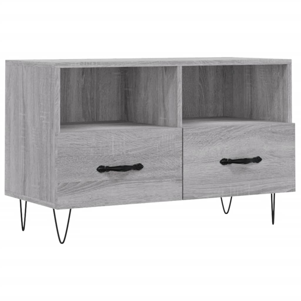 vidaXL Mueble de TV madera de ingeniería gris Sonoma 80x36x50 cm
