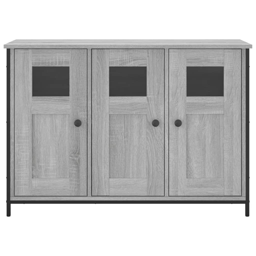 vidaXL Aparador de madera de ingeniería gris Sonoma 100x35x70 cm