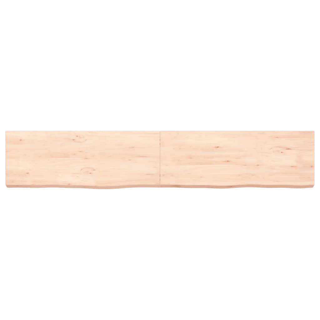 vidaXL Encimera de baño madera maciza sin tratar 160x30x(2-6) cm