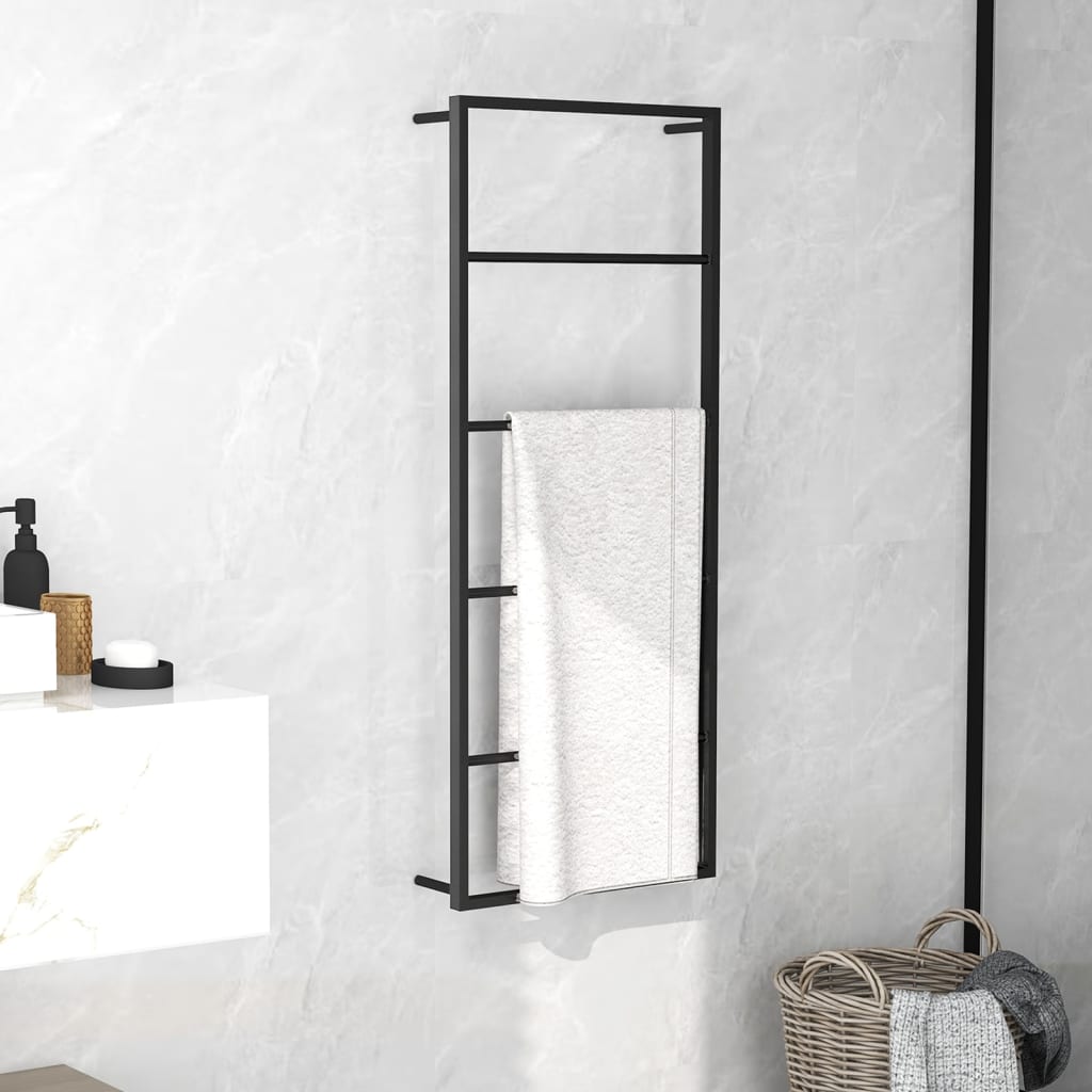 Lechansen Toallero negro, toallero de pared para baño, 80 cm, pequeño y  grande : : Bricolaje y herramientas