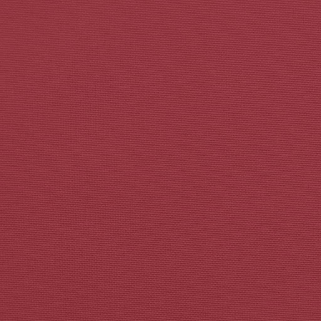 vidaXL Cojines de banco de jardín 2 uds rojo tinto 100x50x7 cm