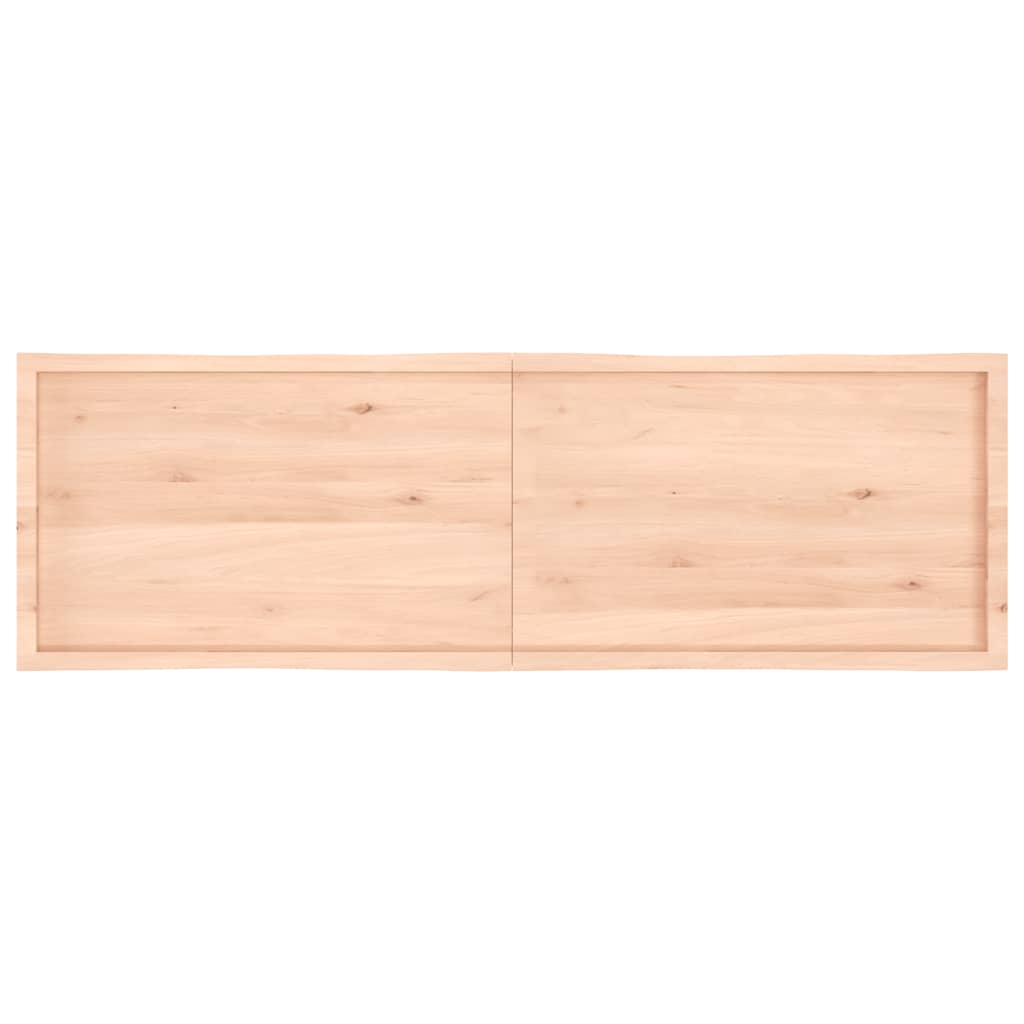 vidaXL Tablero de mesa madera maciza borde natural 200x60x(2-4) cm