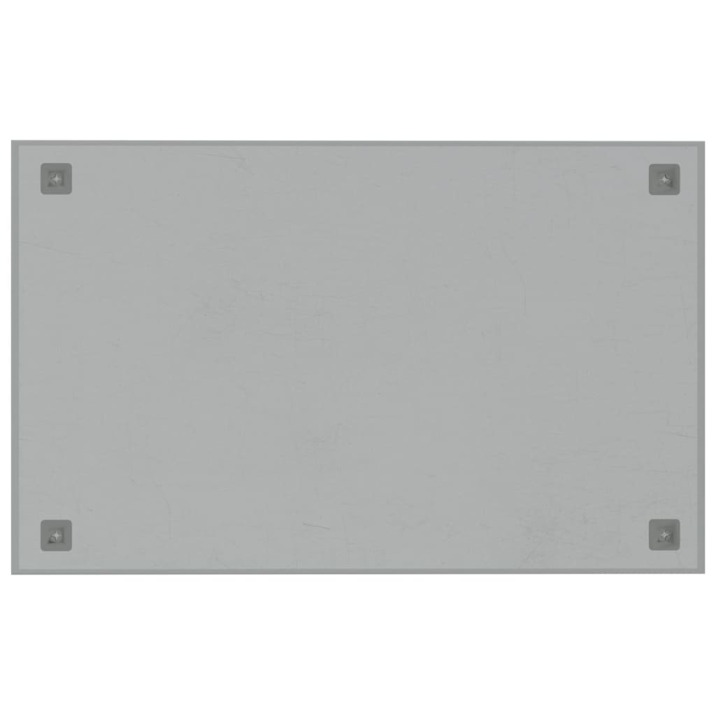 vidaXL Pizarra magnética de pared vidrio templado blanco 80x50 cm