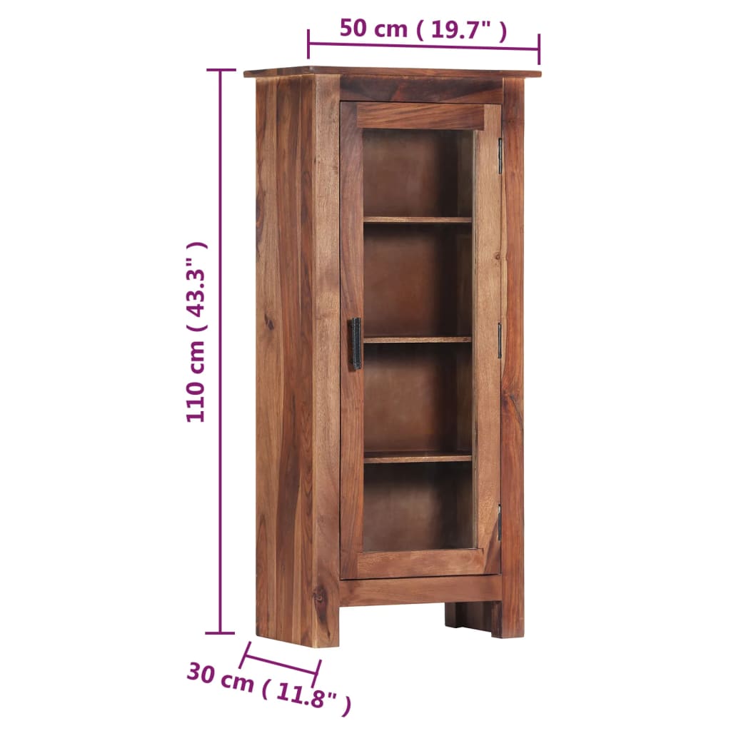 vidaXL Aparador de madera maciza 50x30x110 cm