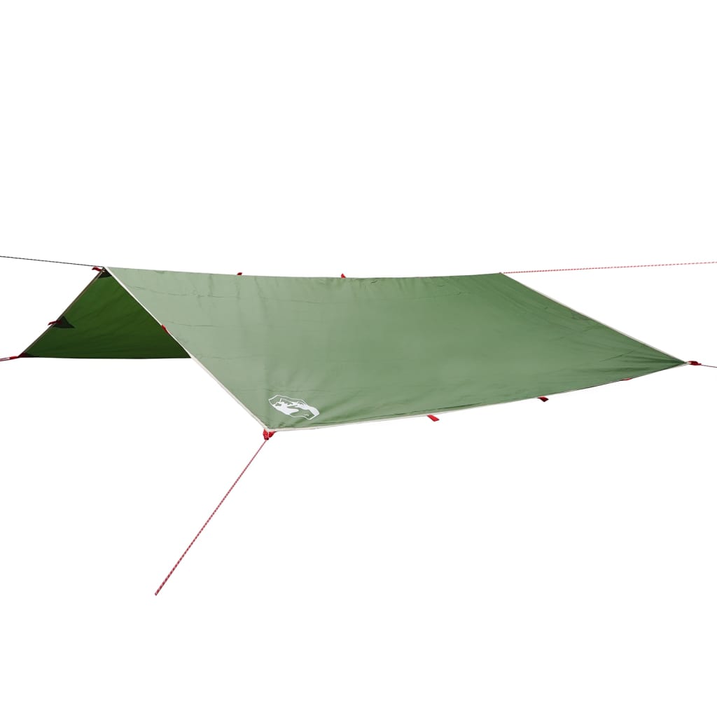 vidaXL Lona de camping impermeable verde 400x294 cm