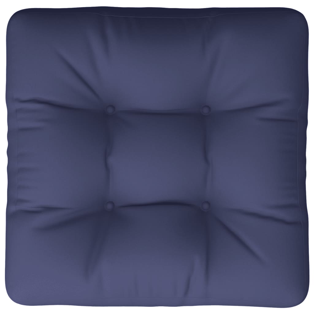 vidaXL Cojín para sofá de palets de tela azul marino 60x60x12 cm