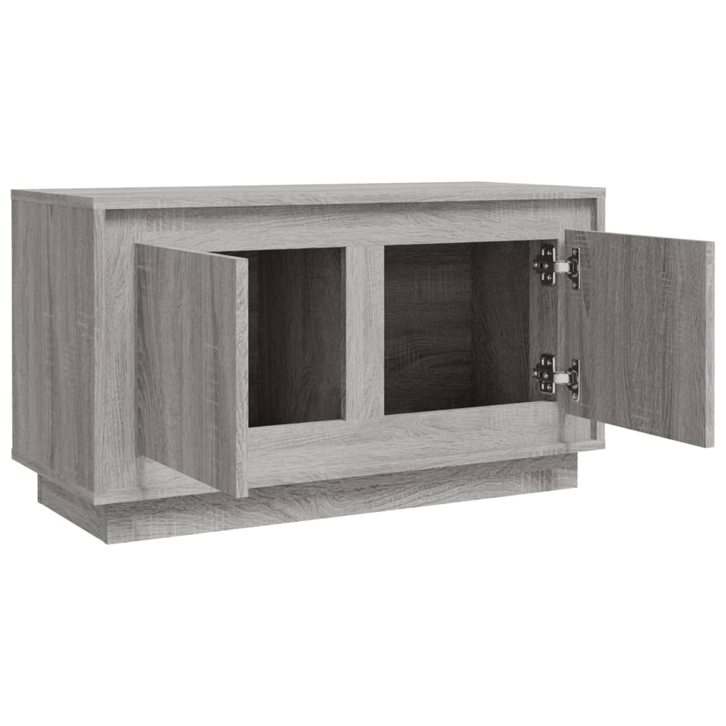 vidaXL Mueble para TV madera contrachapada gris Sonoma 80x35x45 cm