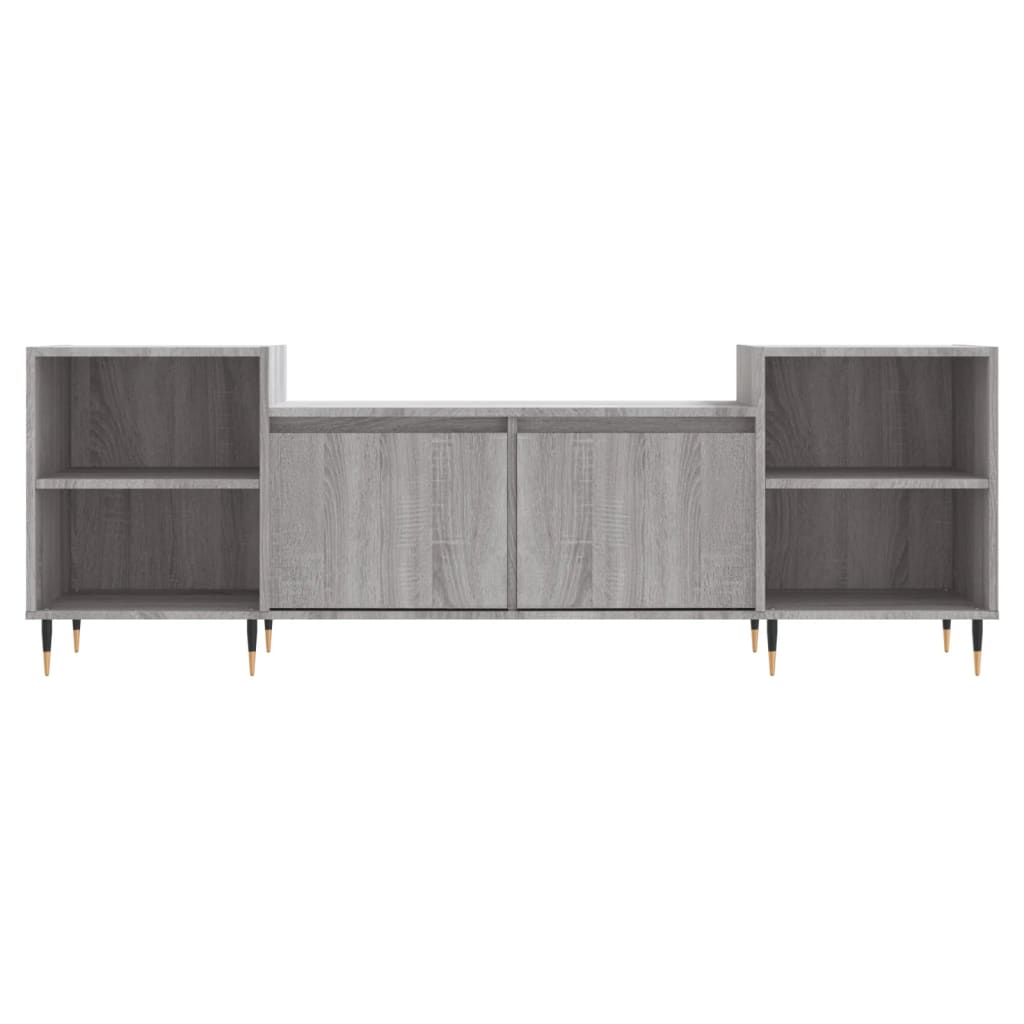 vidaXL Mueble para TV madera contrachapada gris Sonoma 160x35x55 cm