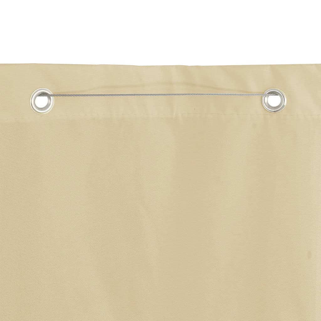 vidaXL Toldo pantalla para balcón de tela oxford beige 140x240 cm