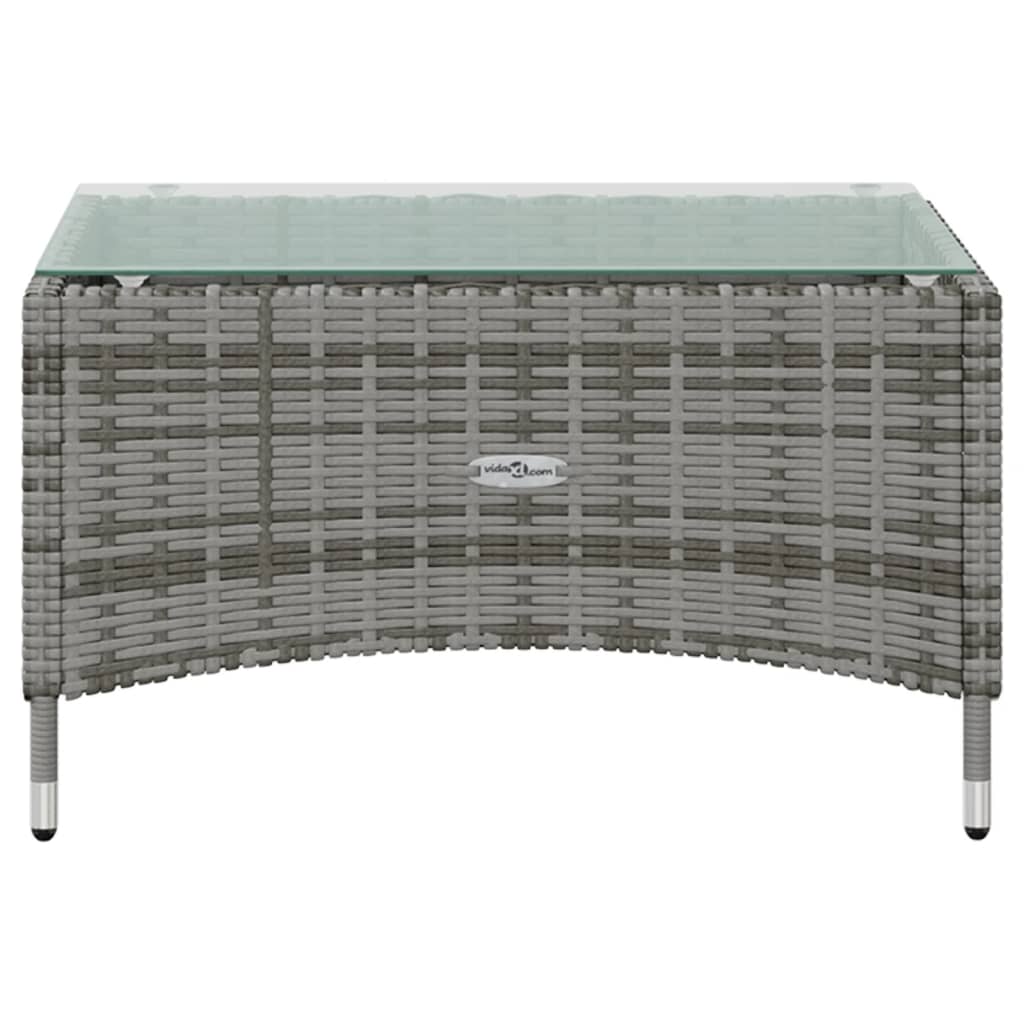 vidaXL Set de muebles de jardín 16 pzas y cojines ratán sintético gris