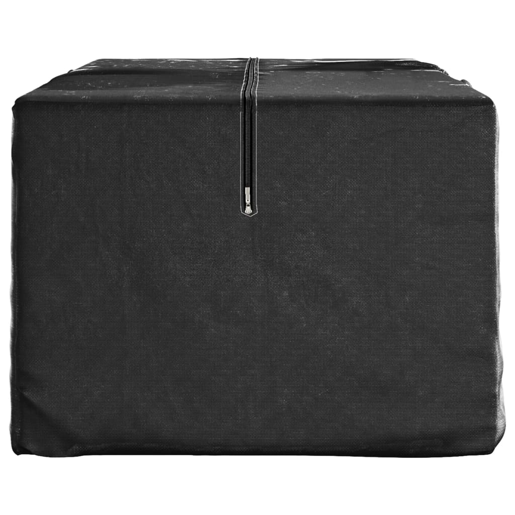 vidaXL Bolsa para árbol de Navidad polietileno negro 135x40x55 cm