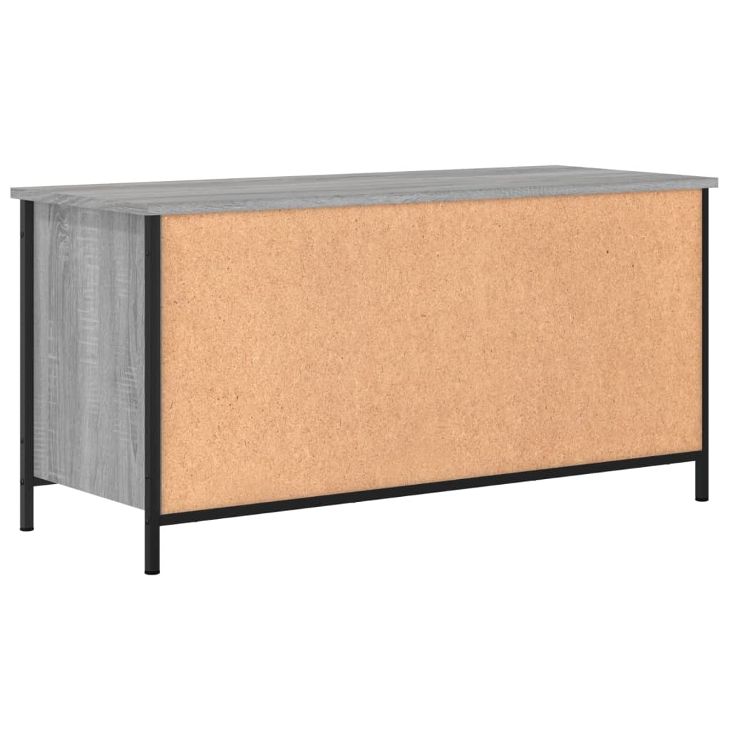 vidaXL Mueble de TV madera contrachapada gris Sonoma 100x40x50 cm