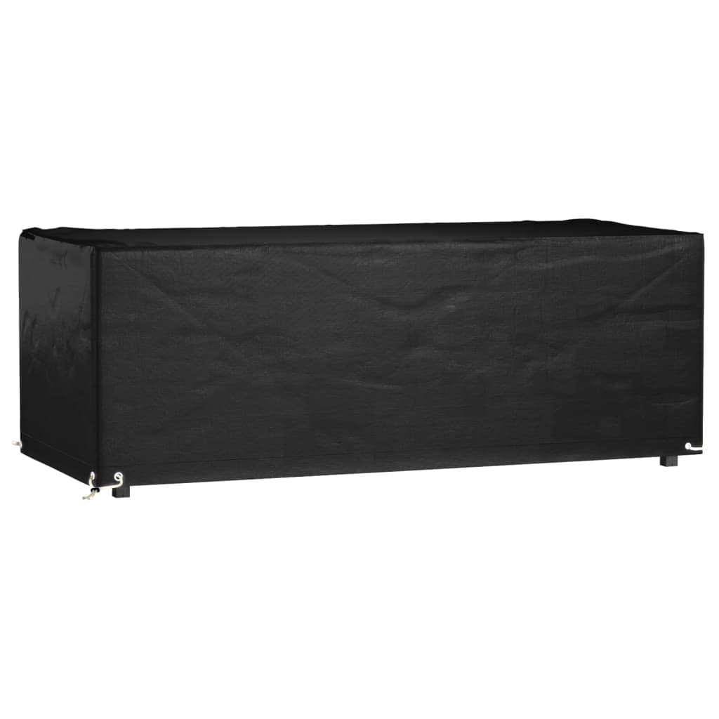 vidaXL Funda para muebles de jardín 8 ojales rectangular 192x82x65 cm