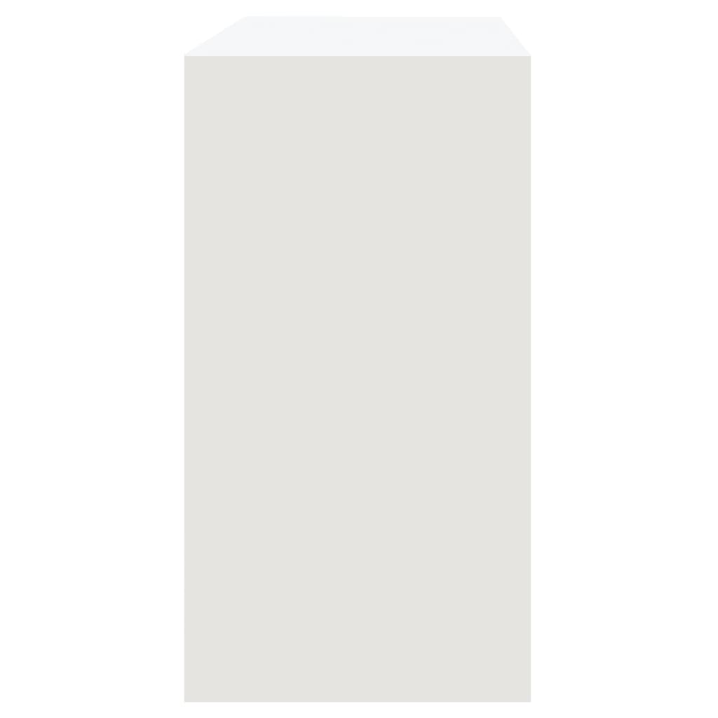 vidaXL Mesa consola de madera contrachapada blanco 89x41x76,5 cm