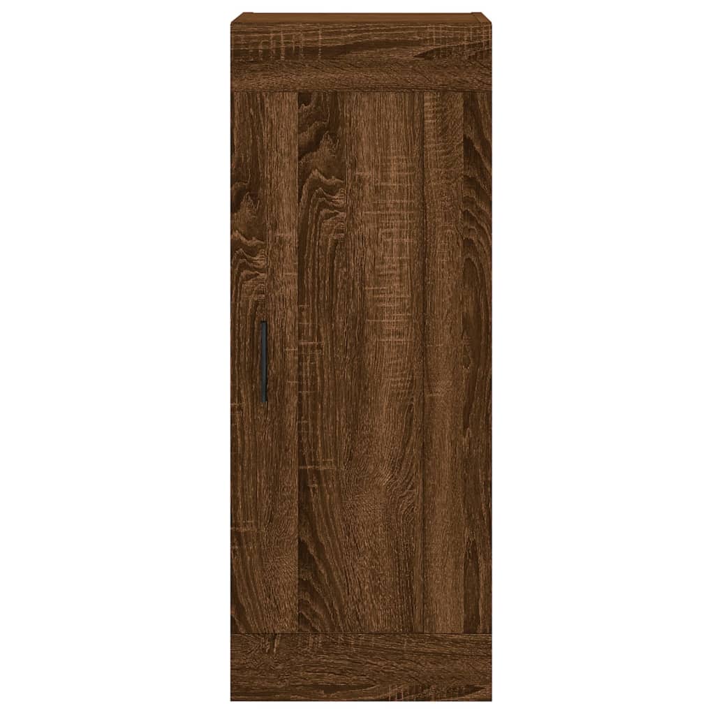 vidaXL Armario de pared madera ingeniería marrón roble 34,5x34x90 cm