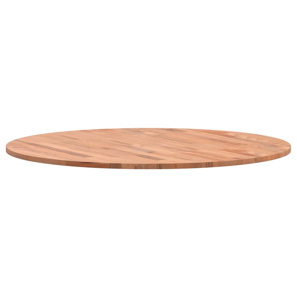 vidaXL Tablero redondo de madera maciza de haya Ø80x1,5cm