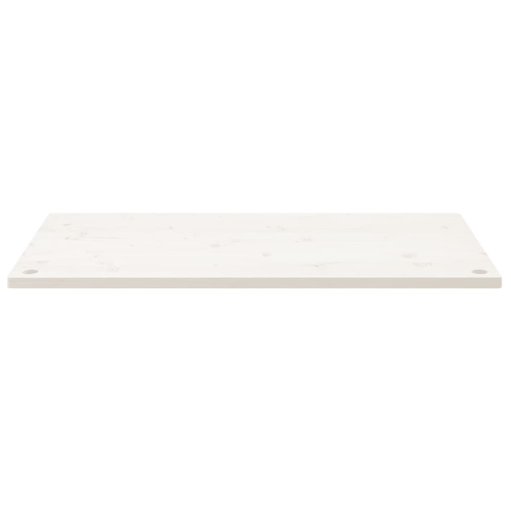 vidaXL Tablero de escritorio madera maciza pino blanco 100x60x2,5 cm