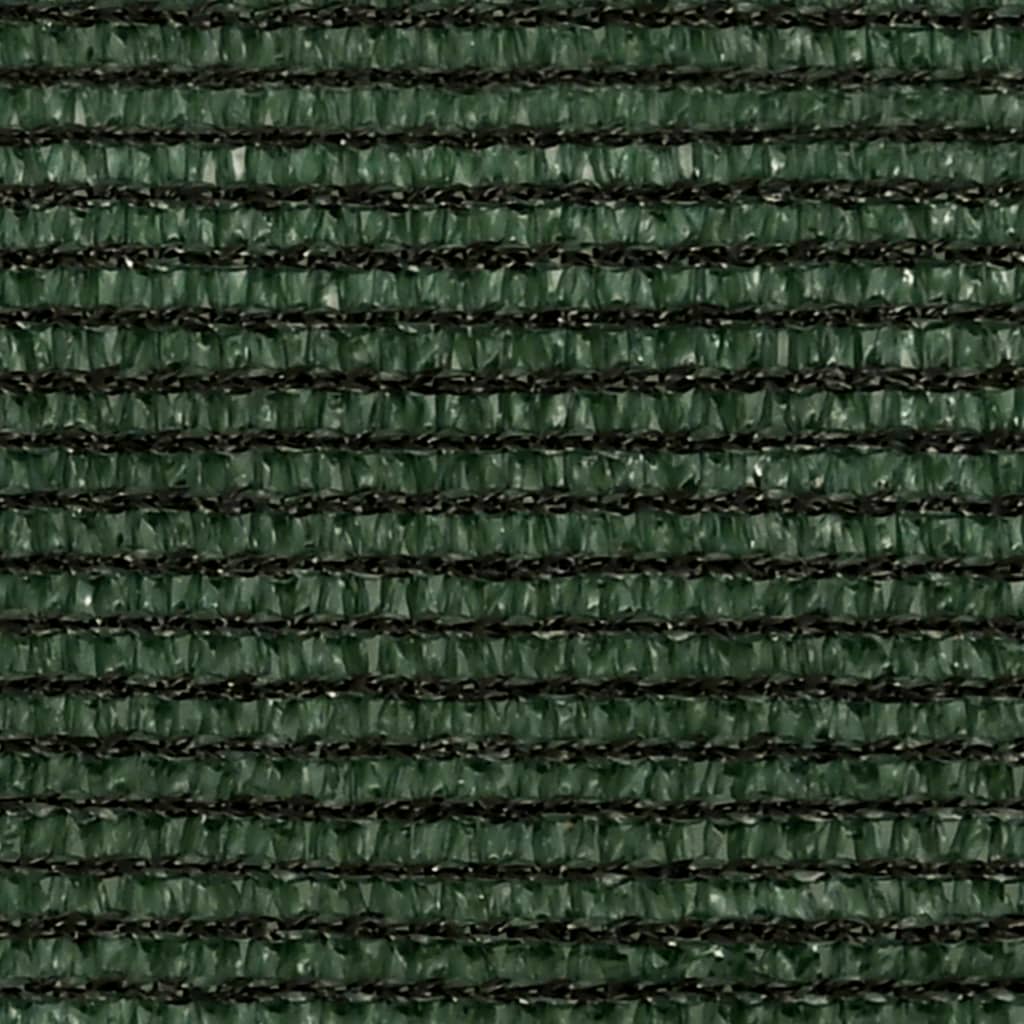 vidaXL Toldo de vela HDPE verde oscuro 160 g/m² 2,5x2,5 m