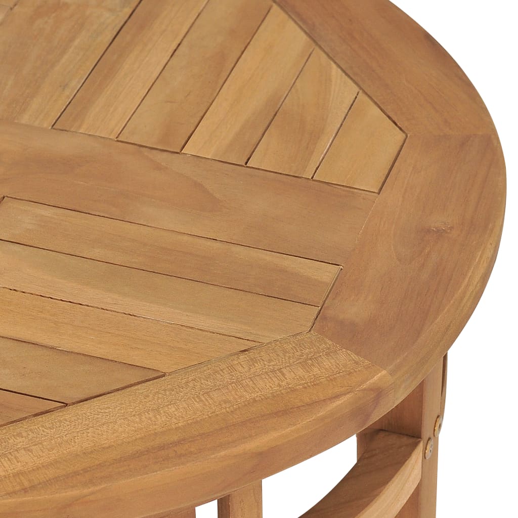 vidaXL Conjunto de comedor de jardín 3 piezas madera maciza de teca