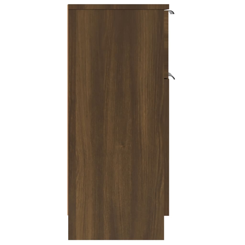 vidaXL Aparador madera contrachapada color roble marrón 30x30x70 cm