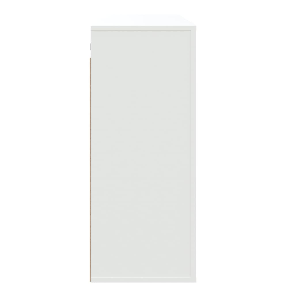 vidaXL Armario de pared madera contrachapada blanco 80x33x80 cm