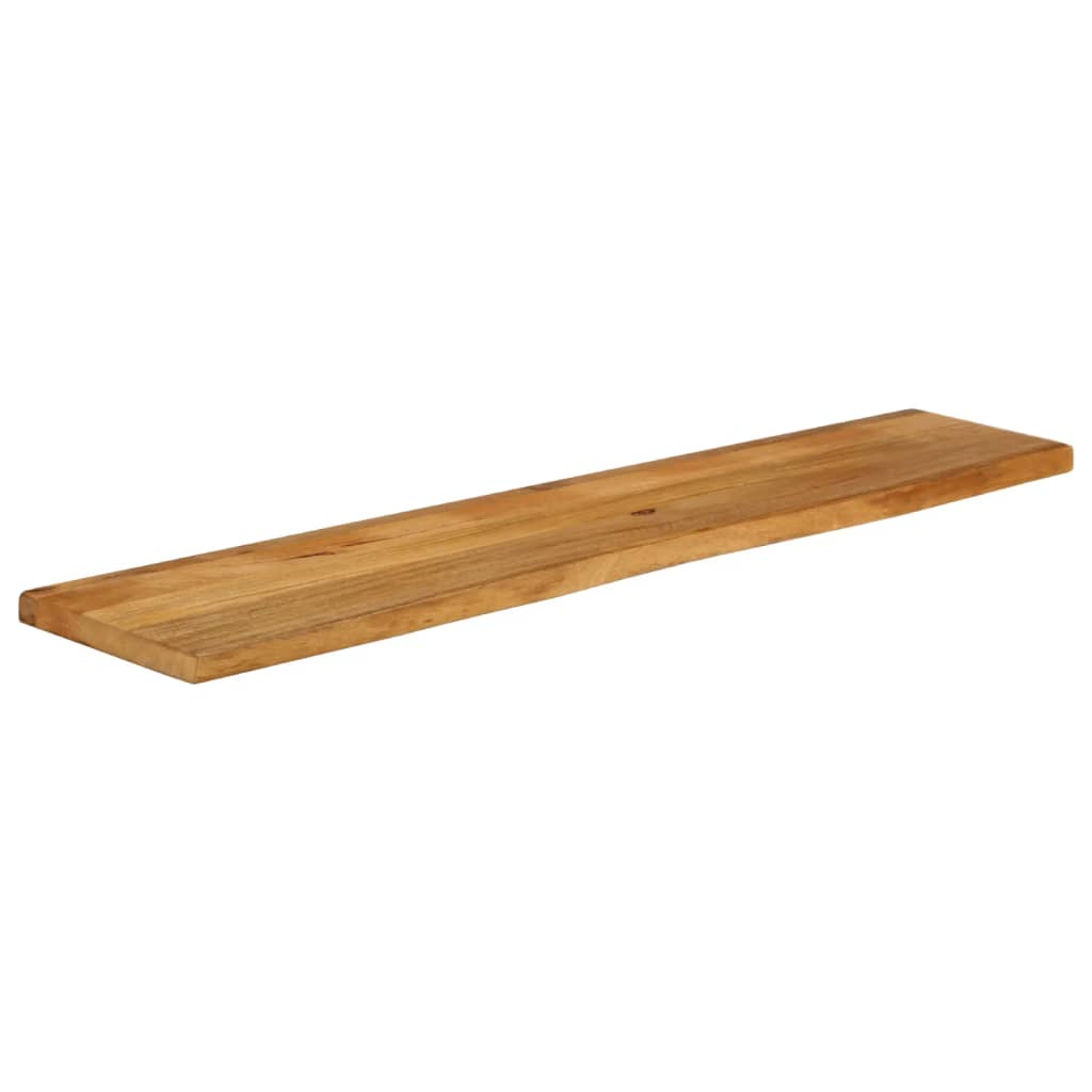 vidaXL Tablero de mesa borde natural madera maciza mango 160x20x2,5 cm