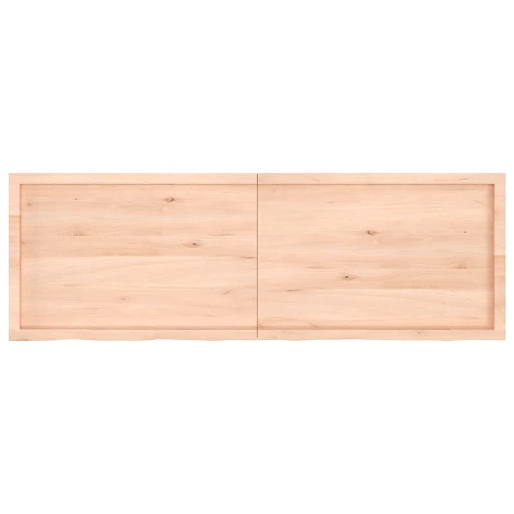 vidaXL Encimera de baño madera maciza sin tratar 180x60x(2-6) cm