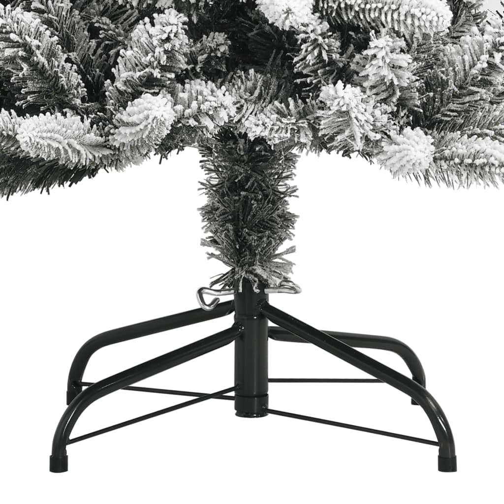 vidaXL Árbol de Navidad artificial con nieve PVC y PE 210 cm