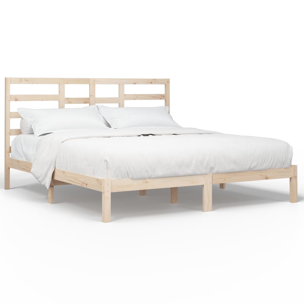 vidaXL Estructura de cama sin colchón madera maciza 180x200 cm