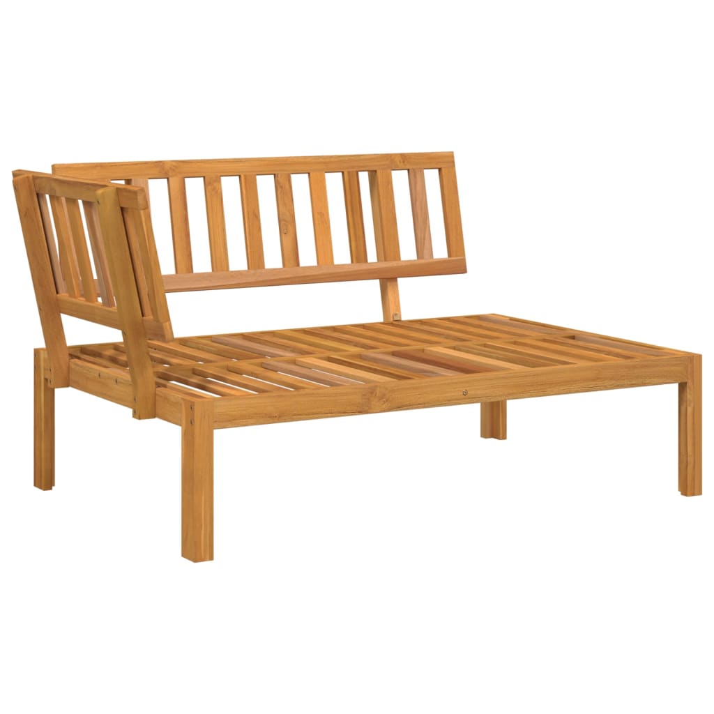 vidaXL Set de sofás de palets de jardín y cojines 5 pzas madera acacia