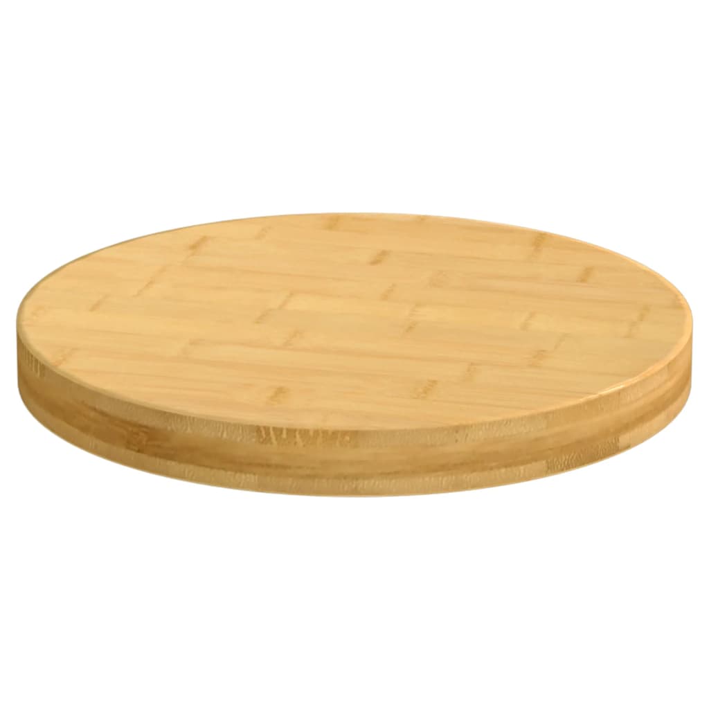 vidaXL Tablero de mesa de bambú Ø30x4 cm